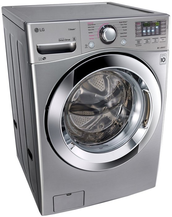 LG WM3670HVA 4.5 Cu. Ft. Graphite Steel With Steam Cycle Front Load Washer - Energy Star