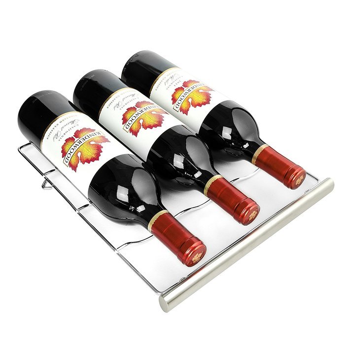 AKDY&reg; 12 Bottles Single Zone Thermoelectric Touch Control Stainless Steel Finish Electric Wine Cooler Cellar