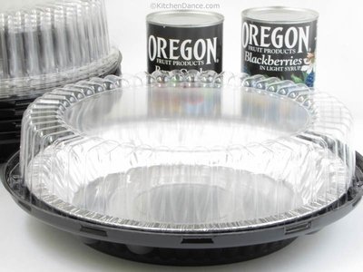 10 Inch High Dome Plastic Disposable/Reusable Pie Carrier #WJ45 (25) N2
