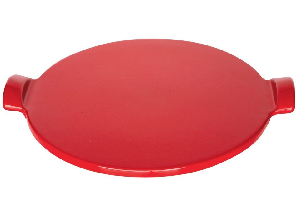 Flame Top Pizza Stone Color: Red