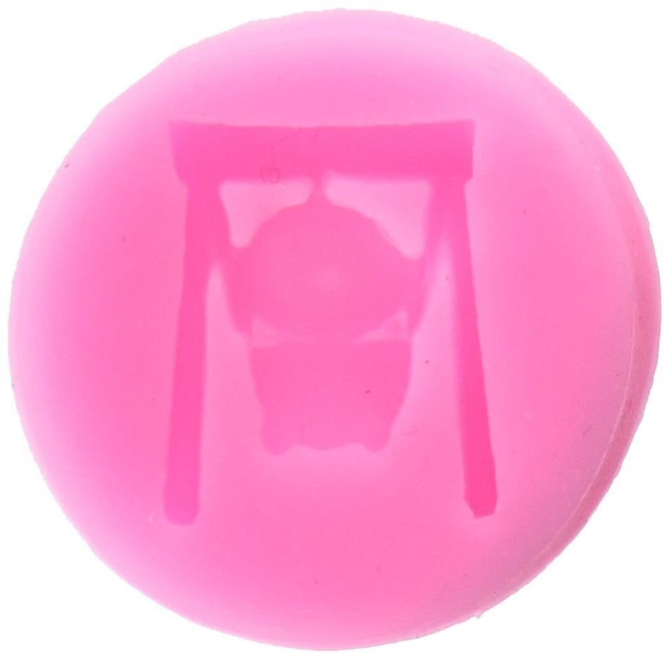 Longzang Swing Baby Fondant Silicone Sugar Craft Mold, Mini, Pink