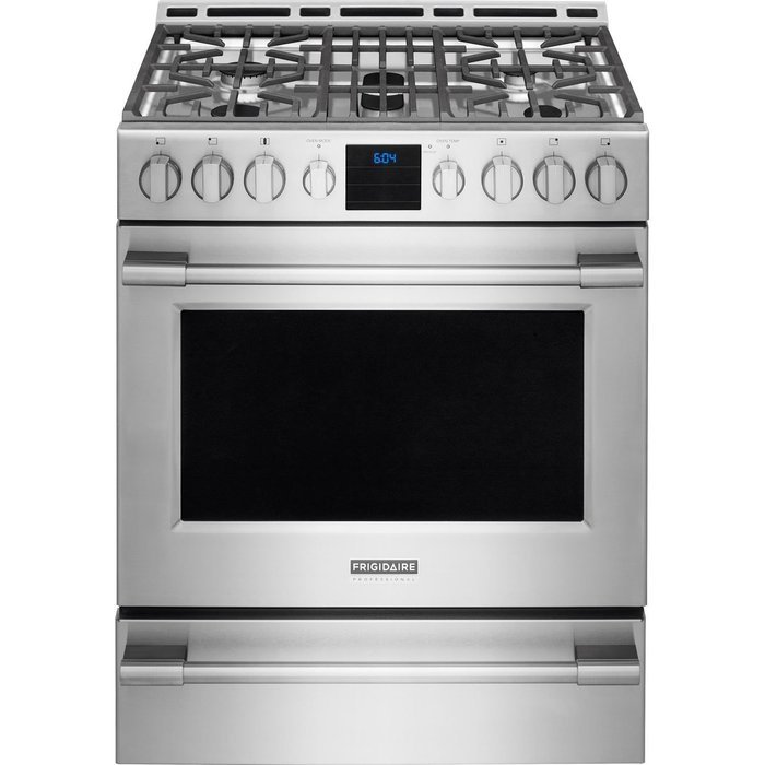 Frigidaire Professional Appliance Package with French Door Refrigerator, Convection Range, Deluxe Dishwasher and... N8