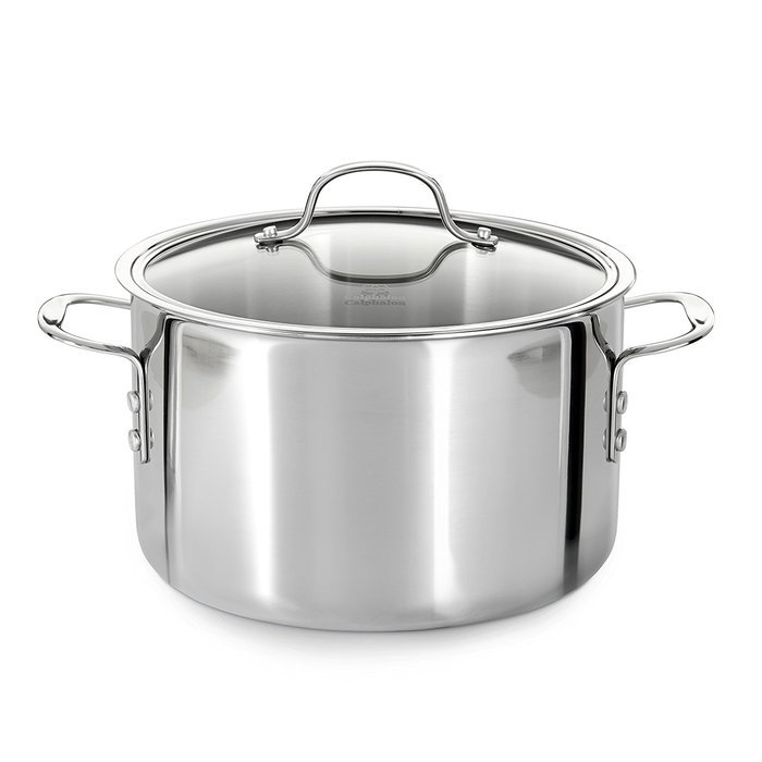 Calphalon Tri-Ply Stainless Steel 14-Inch Roaster with Rack and Lifters N12