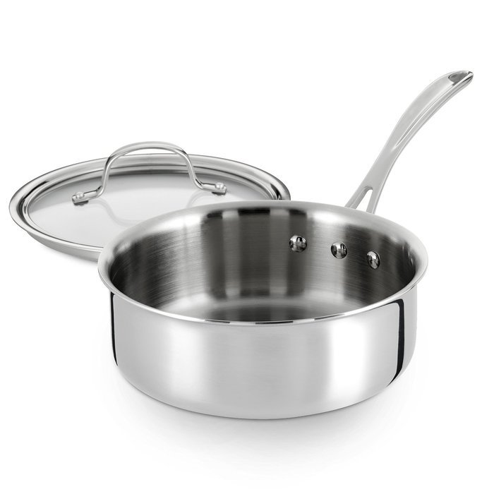 Calphalon Tri-Ply Stainless Steel 14-Inch Roaster with Rack and Lifters N16