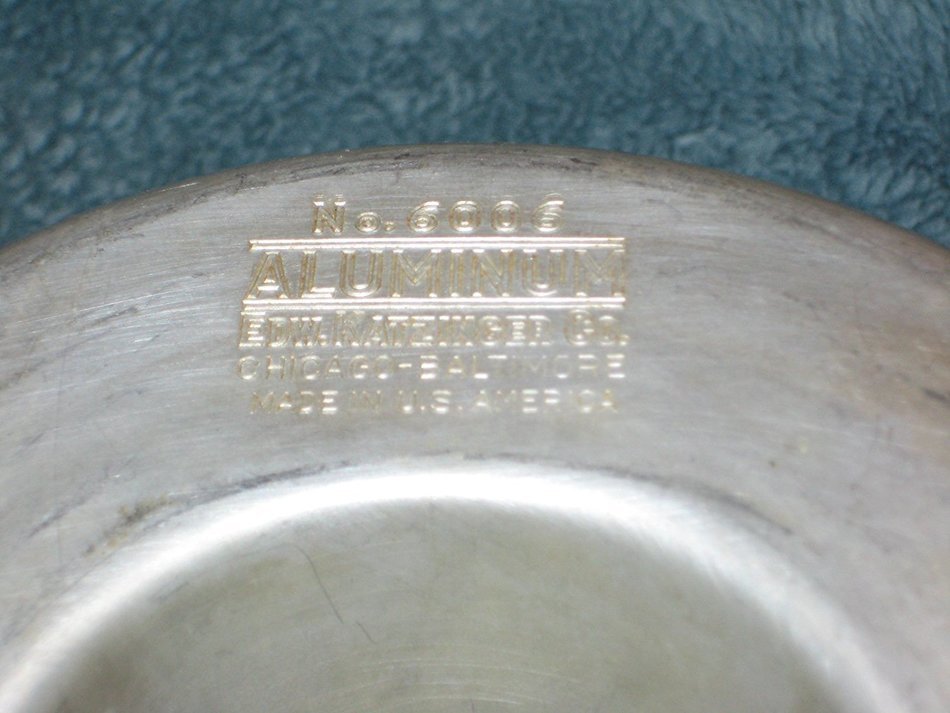 SET OF 2 - Vintage Heavy Aluminum 7x3 Inch Bundt Cake Baking Pan - Jell-O Mold - Made In USA N3