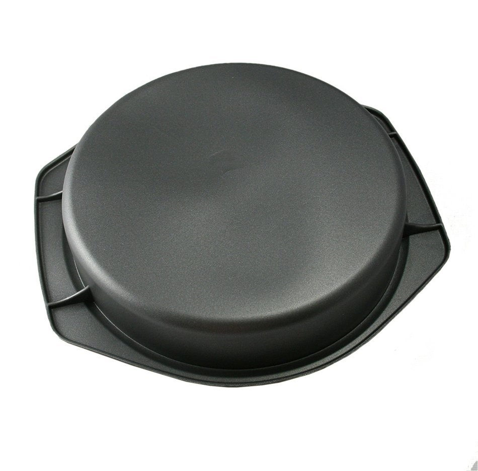 Cake Pan 9" Round Silicone Solutions Non-Stick Bakeware Dark Grey. N5