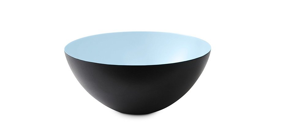 Krenit Round Edge Steel Bowl, 16cm Diameter, Turquoise N2