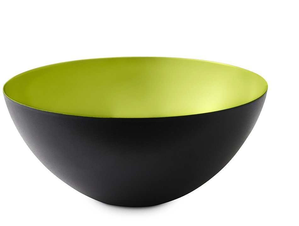 Krenit Round Edge Steel Bowl, 16cm Diameter, Turquoise N3