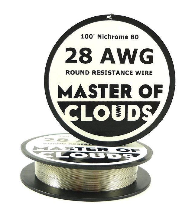 Nichrome 80 - 100 ft 28 Gauge AWG Resistance Wire 0.32mm 28g 100' N2