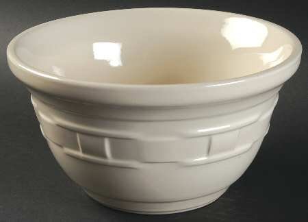 Longaberger Woven Traditions-Ivory Mixing Bowl, Fine China Dinnerware