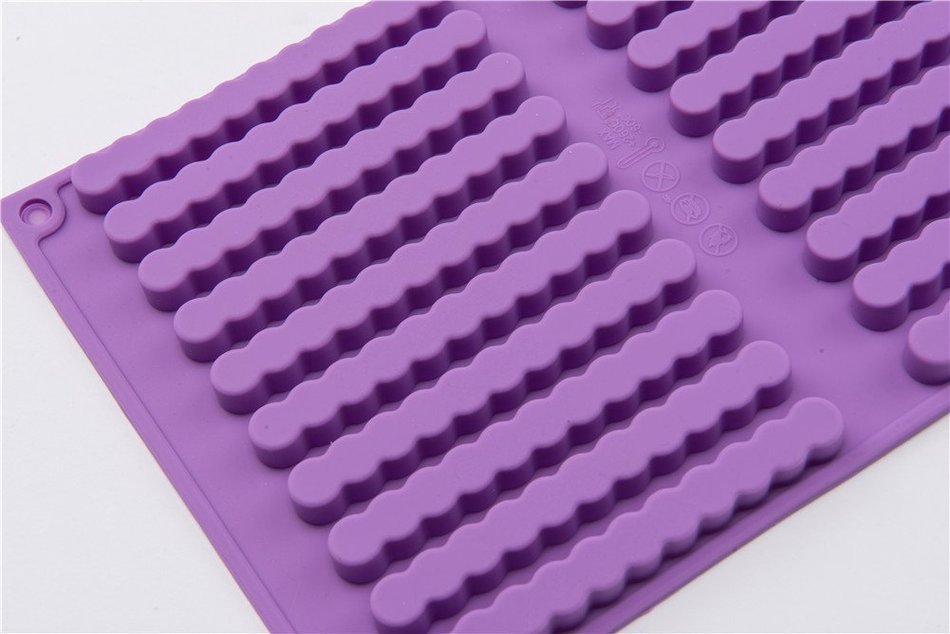 20 Cavity Strip Twist Shape Chocolate Cookie Cake Baking Mold Non Stick Handmade DIY Mould N3