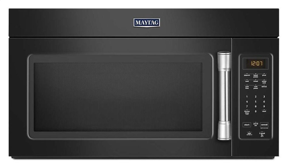 1.7 Cu. Ft. 1000 Watts Compact Over-the-Range Microwave Finish: Black