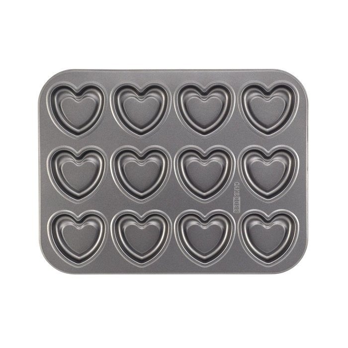 Cake Boss Specialty Nonstick Bakeware 2-Piece Heart & Flower Shaped Cookie Pan Set N4