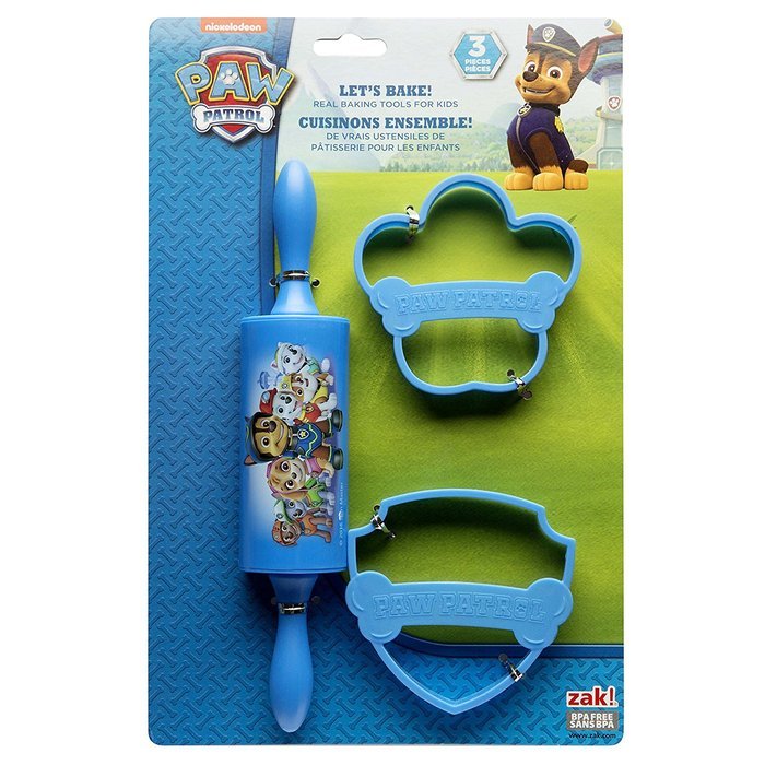 Zak Designs Paw Patrol 15 Piece Baking Set For Kids, Decorated N4