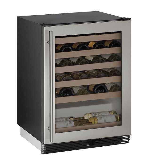 U-Line U1024WCS00A Built-in Wine Storage, 24", Stainless Steel