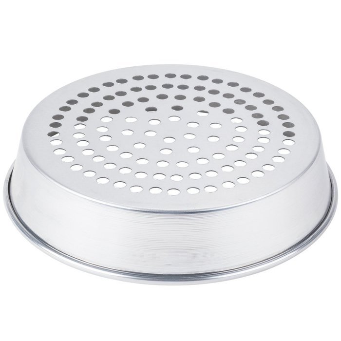 American Metalcraft A90132SP 13" x 2" Super Perforated Standard Weight Aluminum Tapered / Nesting Pizza Pan