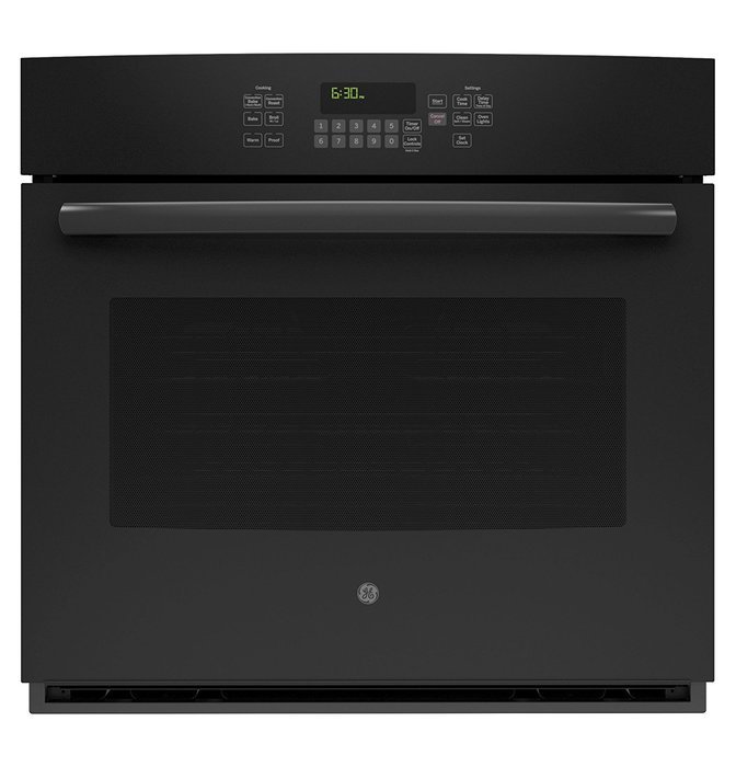 GE JT5000DFBB 30" Black Electric Single Wall Oven - Convection