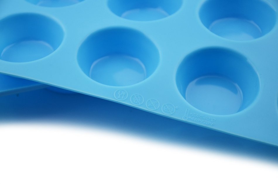 Walfos Reusable Top Silicone Muffin & Cupcake Baking Pan Set (Large 12 & Mini 24 Cup Sizes) / Non Stick cake molds... N9