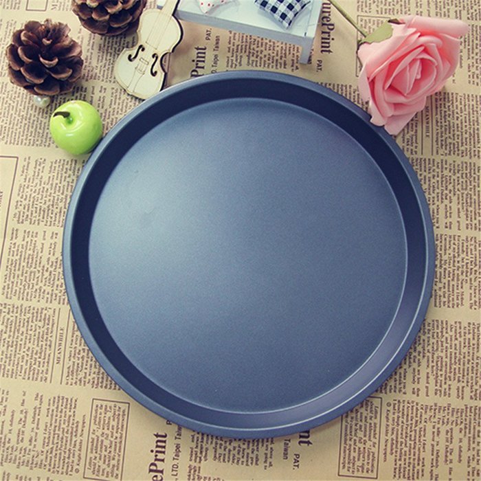 Meleg Otthon Heavy Duty Deep Dish Round Pizza Pan Cast Iron,Commercial Baking Pizza Pan Steel, Pizza Tray Set... N9