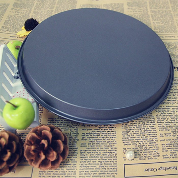 Meleg Otthon Heavy Duty Deep Dish Round Pizza Pan Cast Iron,Commercial Baking Pizza Pan Steel, Pizza Tray Set... N10