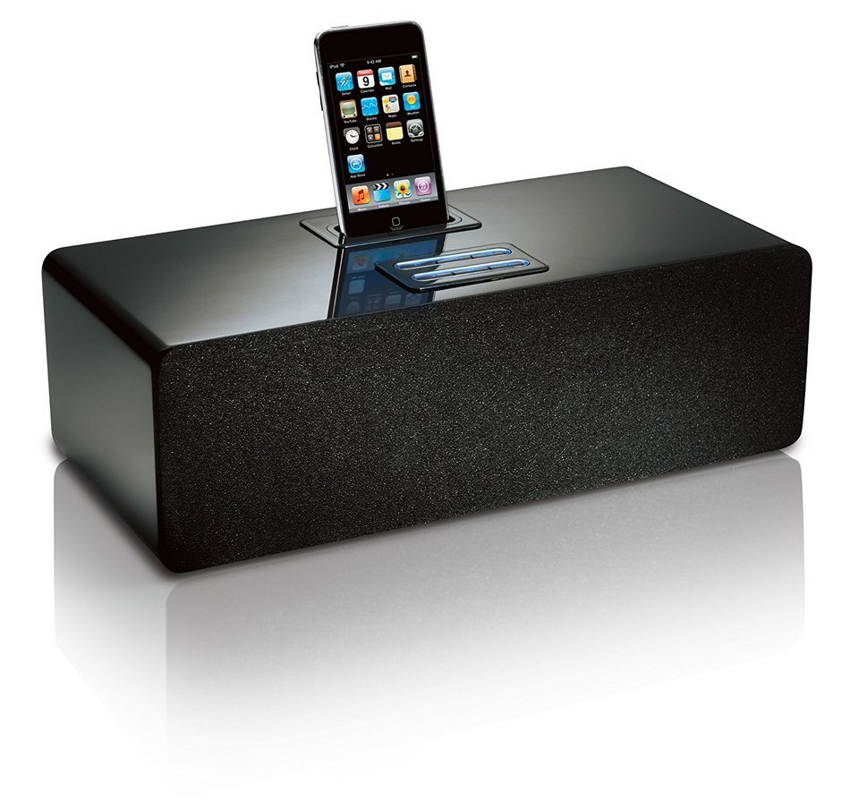 The Sharper Image EC-A130 Hardwood Speaker System for iPhone/iPod N6