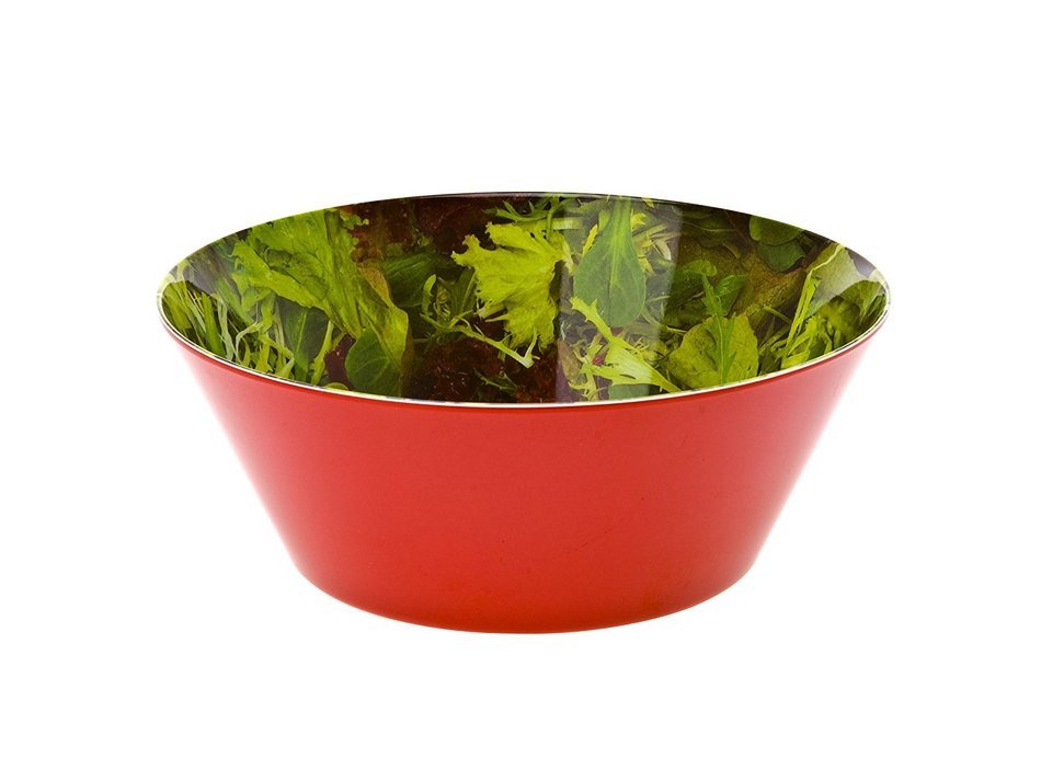 Present Time Mixed Salad Print Melamine Bowl, Small
