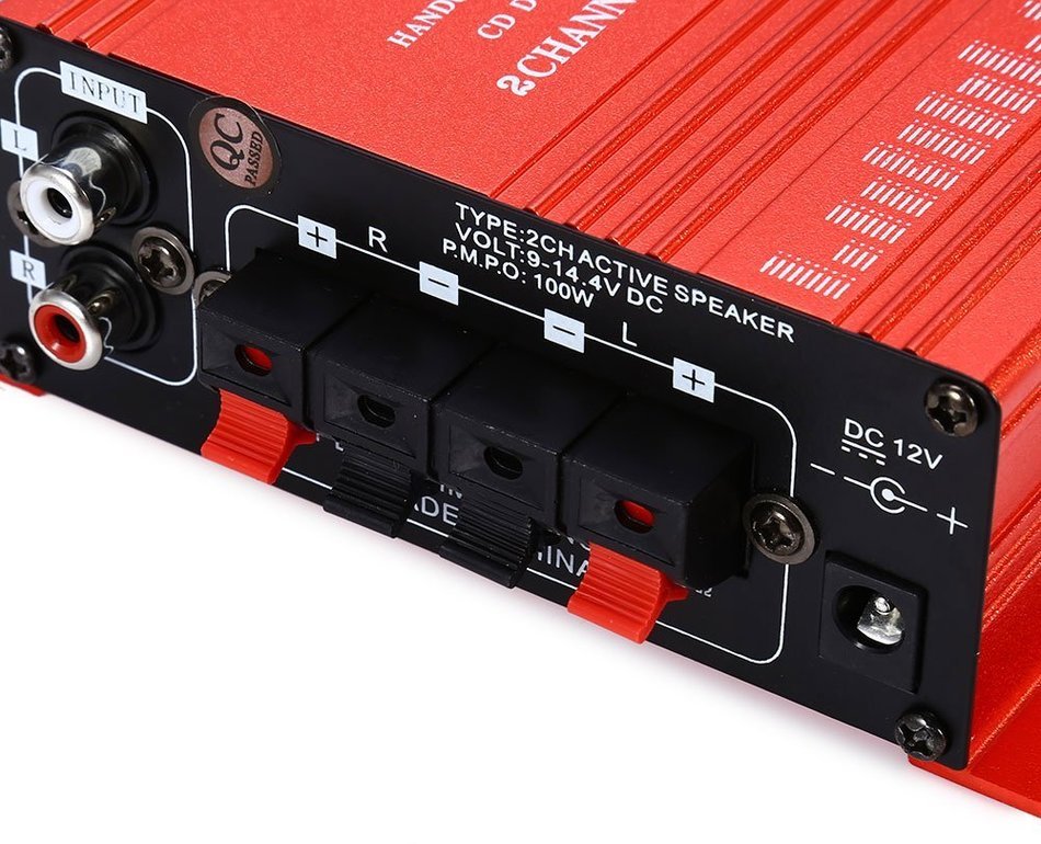 JR Mini 2CH Hi-Fi Stereo MA-170 12v 2A Power Amplifier Booster DVD MP3 Speaker for Car Motorcycle Boat home