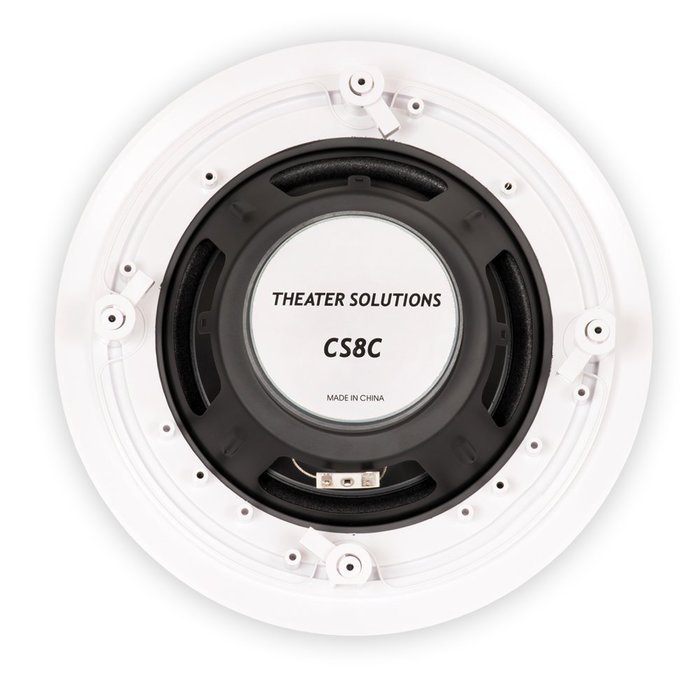 Theater Solutions 8 Inch In Ceiling Speakers Home Theater 4800 Watts 12 Pair Pack 12CS8C N2
