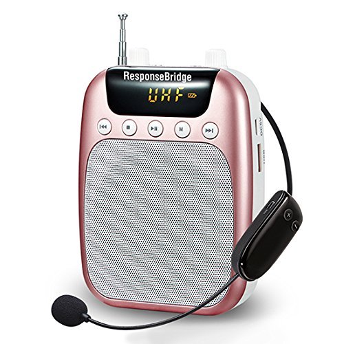 UHF Wireless Voice Amplifier, ResponseBridge SD-S318F 10W FM Voice Amplifier with 2600mAh Rechargeable Lithium... N8