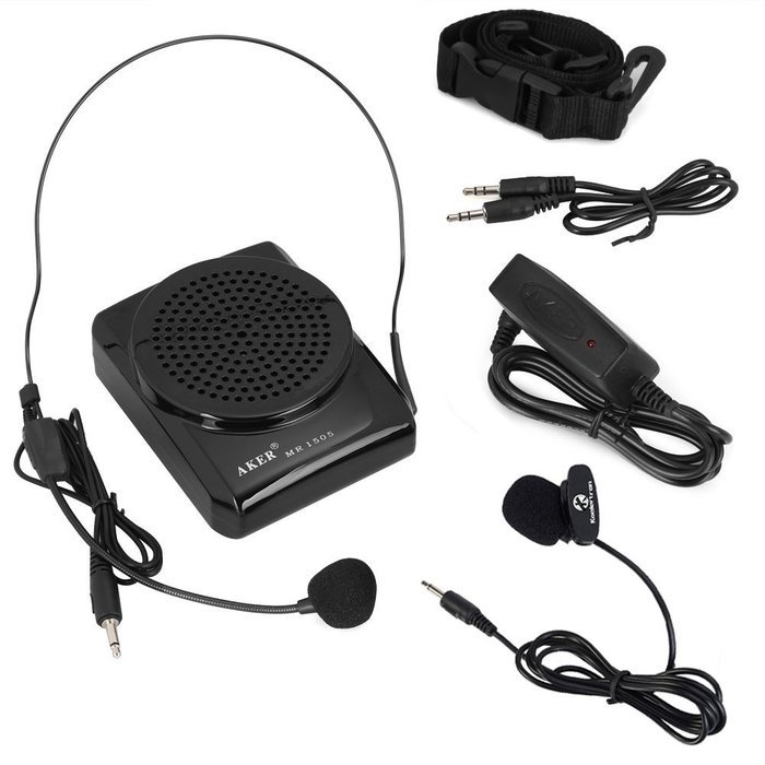 VoiceBooster MR1505 12watts Voice Amplifier, Black N3