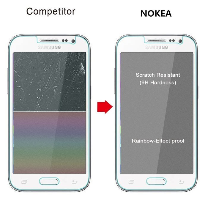 [2 Pack] Samsung Galaxy Note 5 Screen Protector, NOKEA [Tempered Glass] with [9H Hardness]... N41