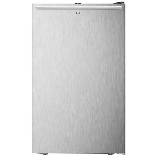 Summit FS408BLBISSHH 2.8 Cu. Ft. Stainless Steel Undercounter Built-In Upright Freezer