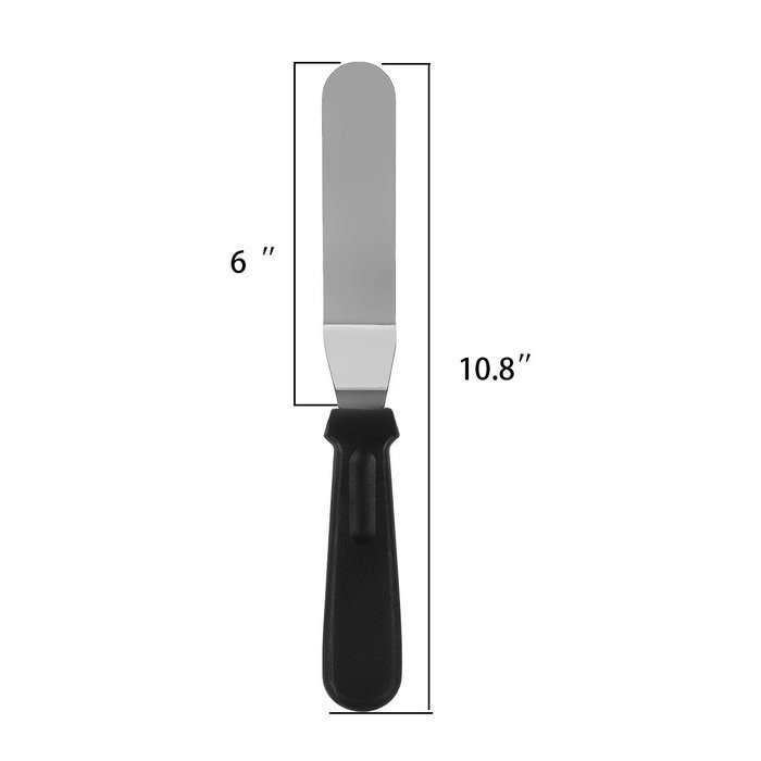 Newcomdigi Angled Icing Spatula Set Stainless Steel Kitchen Cake Spatula Variety Set Pack of 3 (6 inch, 8 inch... N3