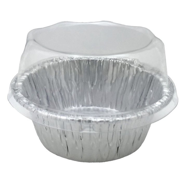 Aluminum Foil Mini Baking Cups 2-3/8" For Mini Muffin, Cupcake, Custard Baking Ramekins Cup Very Small with Plastic... N3