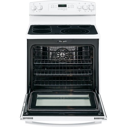 GE JB750DFWW 30" White Electric Smoothtop Range - Convection N4