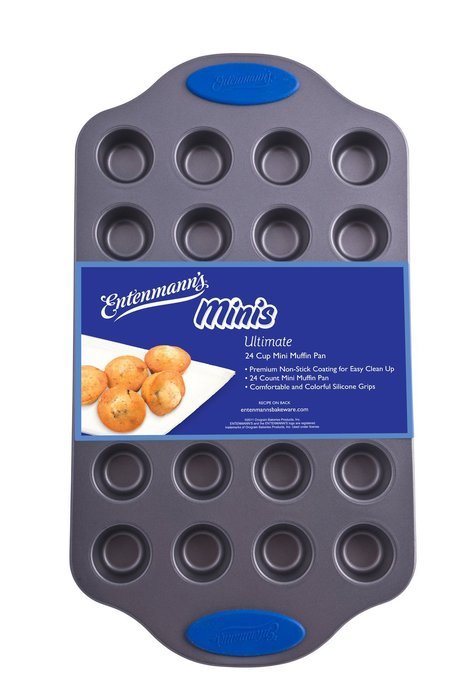 Entenmanns Bakeware ENT29013 Ultimate Mini Muffin/Cupcake Pan, 24-Cup
