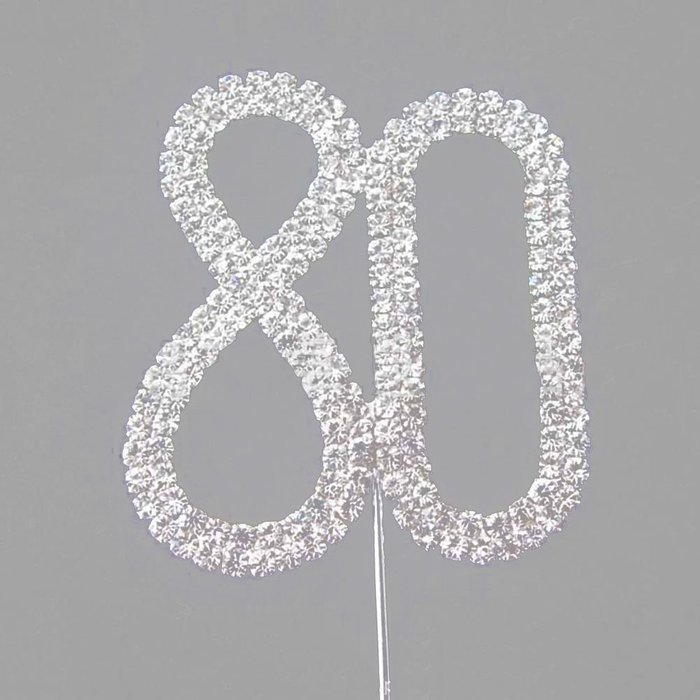 Hundred Decorative Rhinestone Cake Topper N24