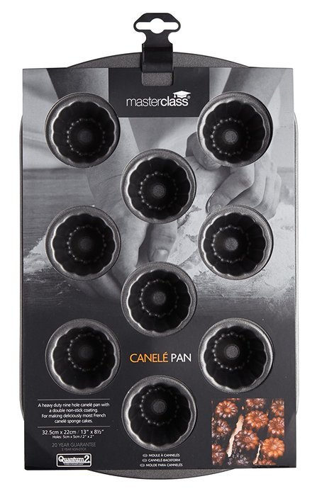 KitchenCraft Masterclass Non Stick 9 Hole Canelle Cake Pan KCMCHB89