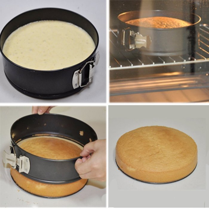 BakeWarePlus Nonstick Carbon Steel 9 Inch Springform Cake Pan N3