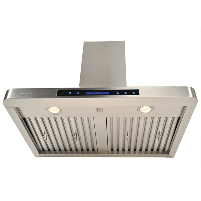 CAVALIERE 30" Wall Mounted Stainless Steel Kitchen Range Hood w/Remote Control 900 CFM AP238-PS29-30 N7