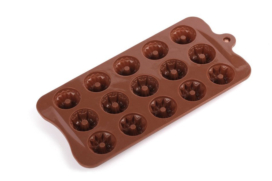Silicone Bundt Cake Mold, 15-cavity Silicone Fancy Bundt Cake, Muffin Cups, Coffee Cake, Cupcake, Brownie and... N4