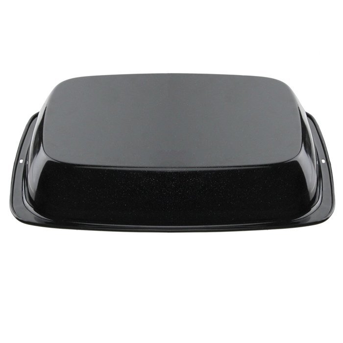 Spares2go Small Vitreous Enamel Roasting Tins Oven Baking Trays (Pack of 2) N2