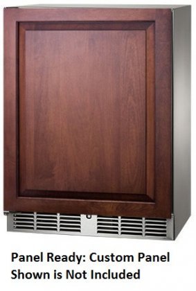 Perlick Signature Series HH24RS-3-2L 24" 3.1 cu. ft. Compact Refrigerator with RAPIDcool Forced-Air 525 Btu Compressor...