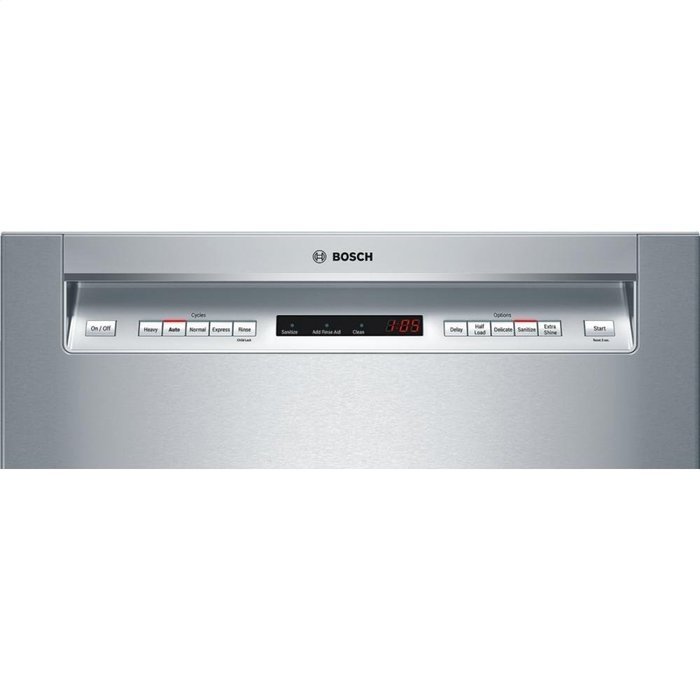 Bosch SHE65T55UC 500 24" Stainless Steel SemiIntegrated Dishwasher