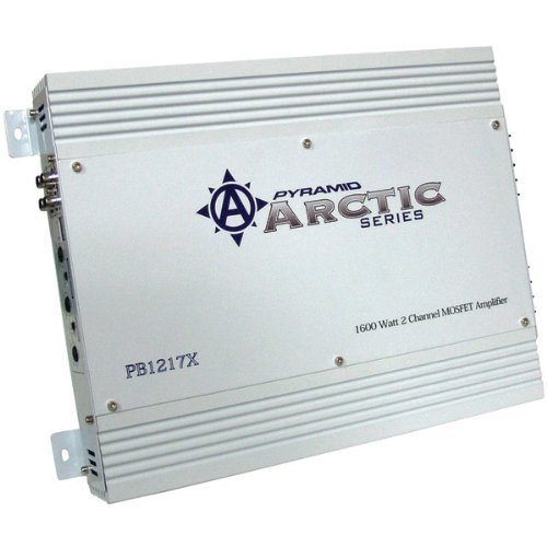 New PYRAMID PB1217X Arctic Series 2-Channel Bridgeable MOSFET Class AB Amp (1,600 Watts)