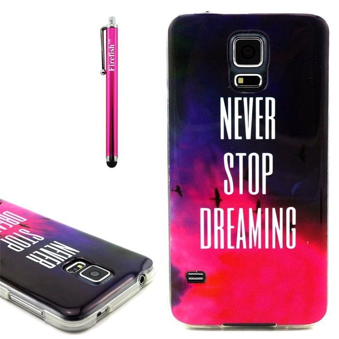 Galaxy S5 Case, Firefish [Clear Drop Protection] [Shock Absorbent] [Soft Bumper] Stylish Elegant Flexible TPU... N56