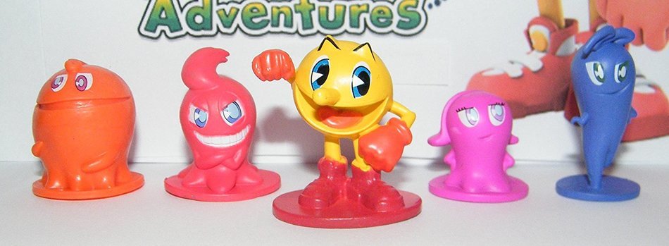 Pac-Man and the Ghostly Adventures Deluxe Mini Cake Toppers Cupcake Decorations Set of 12 Figures with Pac-Man... N5