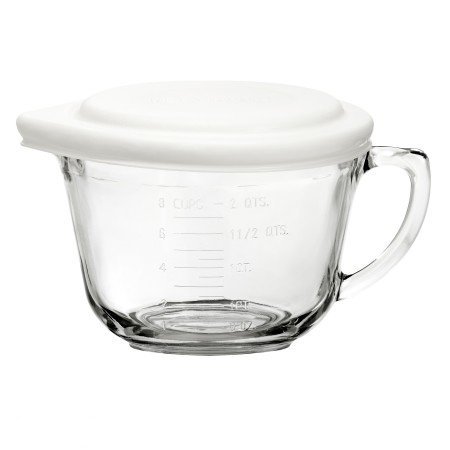 Anchor Hocking 2 Quart Batter Bowl with White Lid
