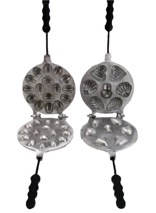 Two Metal Mold 16 Russian Oreshki + Pastry Recipe!