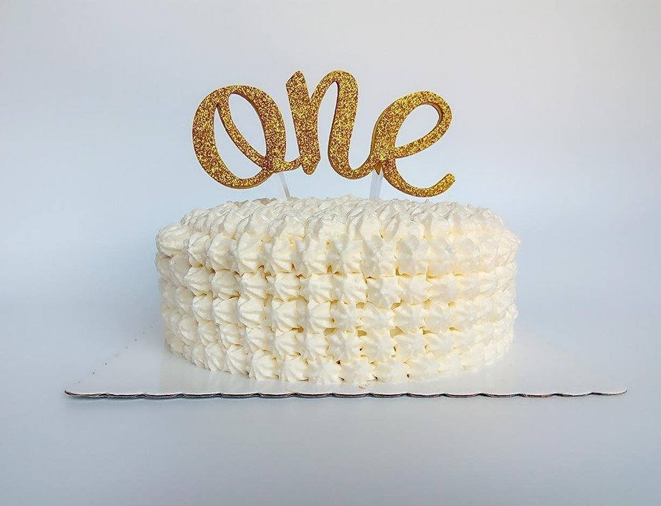 Sweet Heart First Birthday Cake Topper -"One"- Decoration & First Birthday-"I Am One"- Banner For Baby Boy N4